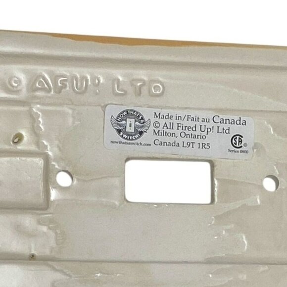 Ceramic Switchplate Pink Roses Made in Canada Single Toggle - Picture 4 of 6